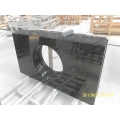 High Polished Black Galaxy granite countertop supplier