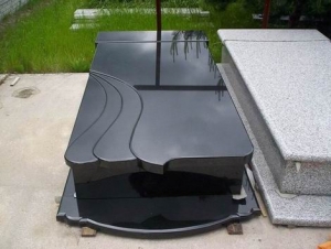 Absolute Black Granite Tombstone