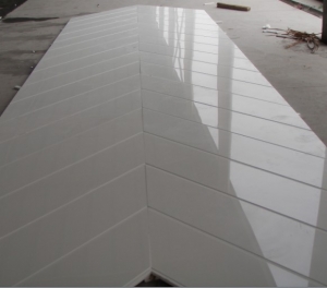 White Crystallized Glass Panel