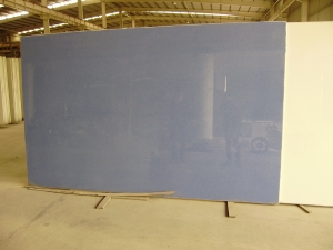 Blue Crystallized Glass Panel