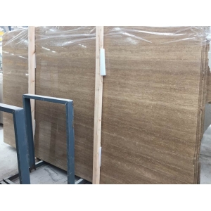 Stable Quality Travertine Noche Slabs With Straingt Vein