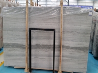 China Blue Wooden Marble